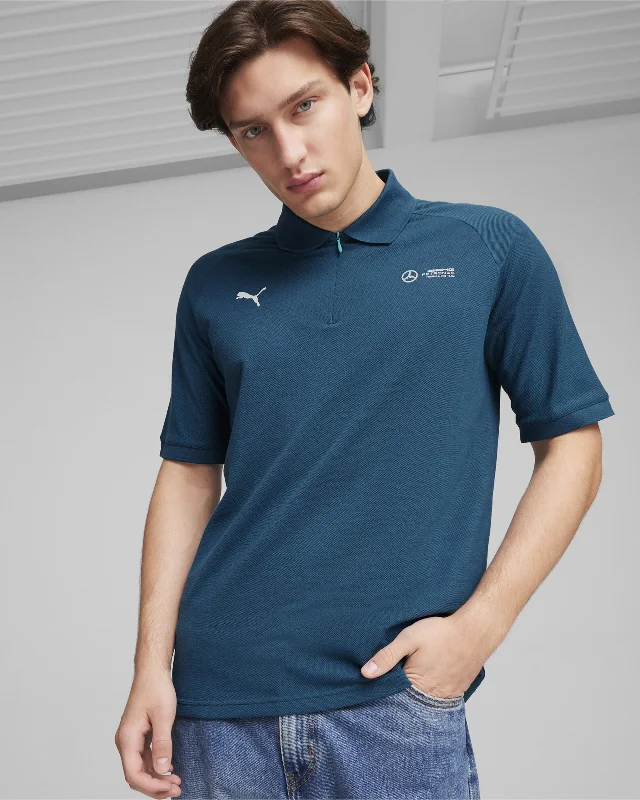 Men's formal - style silk blend polo shirts for special occasionsMens Puma Pique Polo Blue