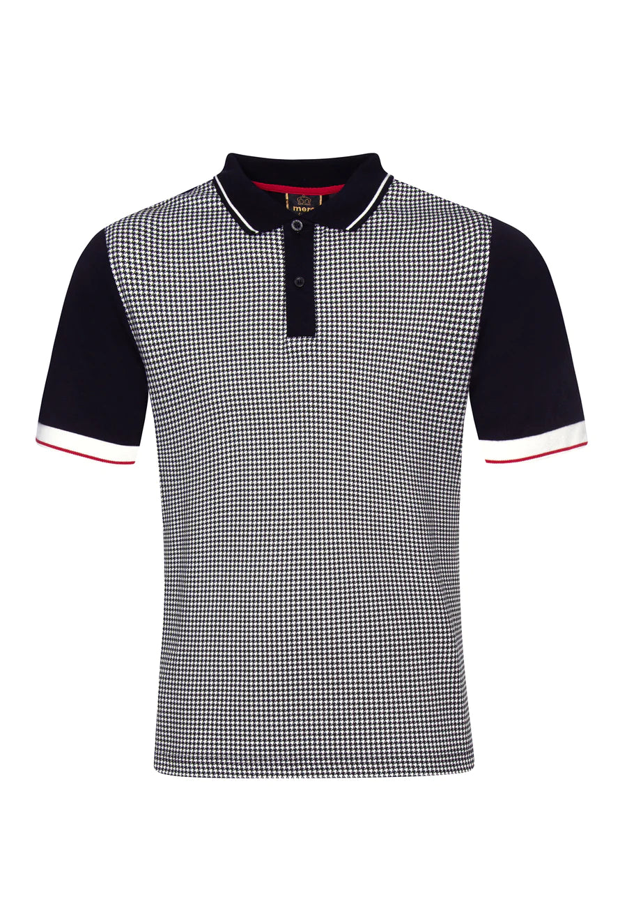 Men's button - down spread collar polo shirts for business casualMerc Men's Corona Polo Shirt Black