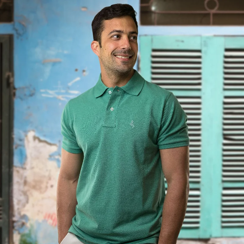 Men's breathable cotton blend polo shirts for summer outingsOriginal Pelican Polo - Emerald Green
