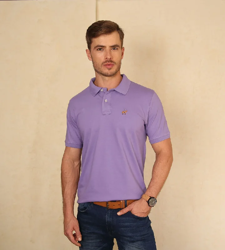 Men's vintage - inspired retro polo shirts with unique patternsPolo Fondo Entero Lila Oscuro Ref. 101070924