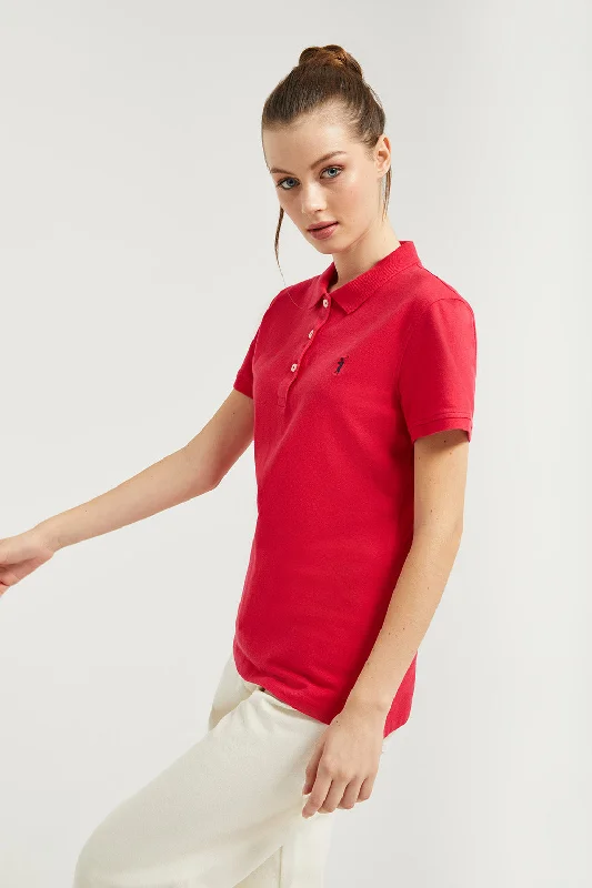 Men's UV - protected polo shirts for outdoor gardeningPolo de manga corta piqué fucsia con logo Rigby Go