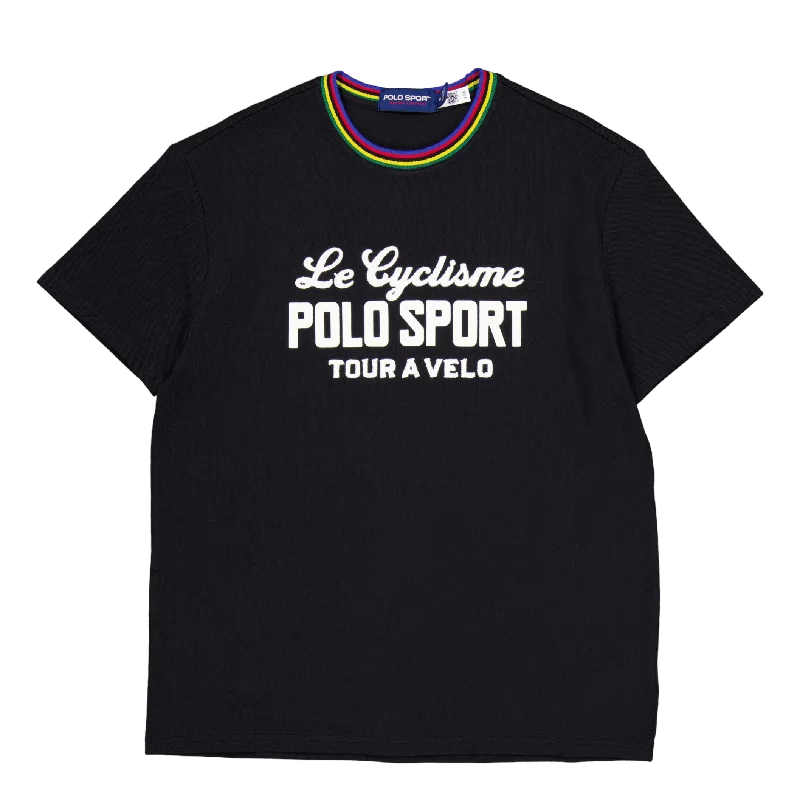 Men's two - tone stripe polo shirts with a preppy style20/1 Basic Mesh-ssl-tsh Polo Black