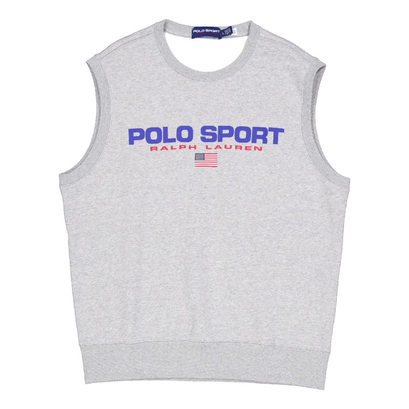 Men's ribbed cuffs and hem polo shirts for a textured lookPolo Sport Fleece Tank Andover Heather