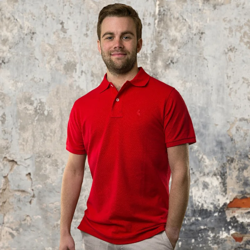 Men's color - block polo shirts with a bold fashion statementOriginal Pelican Polo - Red