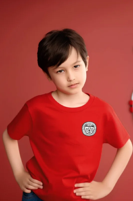 Men's breathable cotton blend polo shirts for summer outingsPolo Republica Boy's Lion Printed Tee Shirt