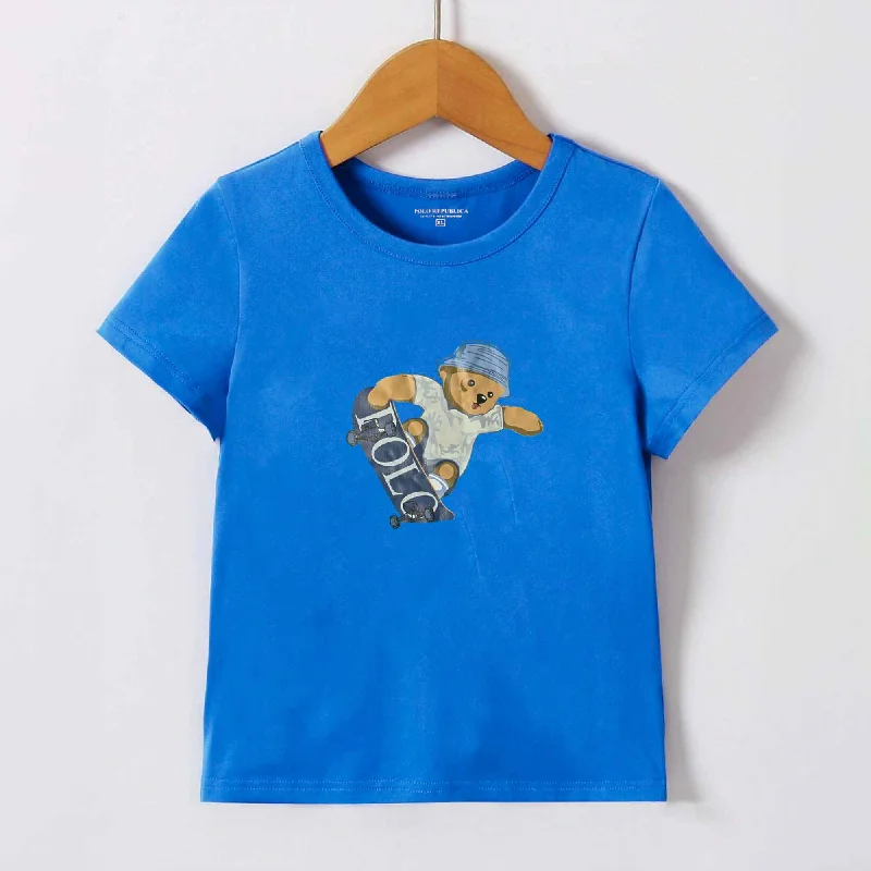 Men's reversible polo shirts with two different looksPolo Republica Boy's Polo Bear Printed Tee Shirt