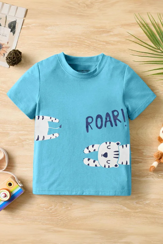 Men's high - collar polo shirts with a modern twistPolo Republica Boy's Roar Printed Tee Shirt