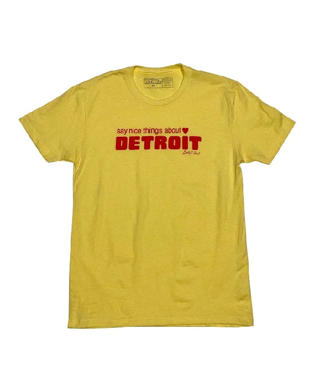 Men's UV - protection t - shirts for outdoor activities in the sunMen's UV - protection t - shirts for outdoor activities in the sunSay Nice Things About Detroit T-Shirt - Banana Cream