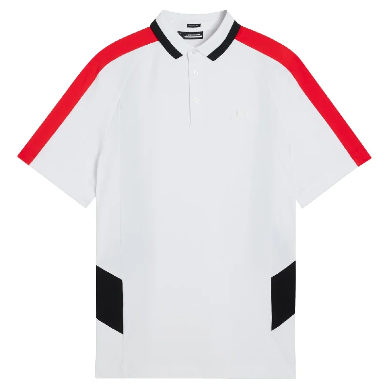 Men's luxury cashmere blend polo shirts in solid colorsStig Regular Polo White - AW23