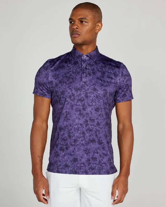 Men's vintage - inspired retro polo shirts with unique patternsSurry Polo in Loganberry