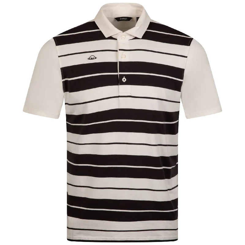 Men's ribbed cuffs and hem polo shirts for a textured lookTaylor Alternate Route Snow White/Blue Graphite - 2024