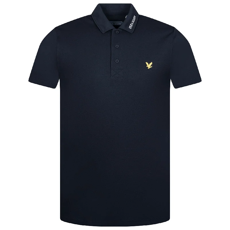 Men's vintage - inspired retro polo shirts with unique patternsTech Collar Logo Polo Shirt Jet Black - AW23