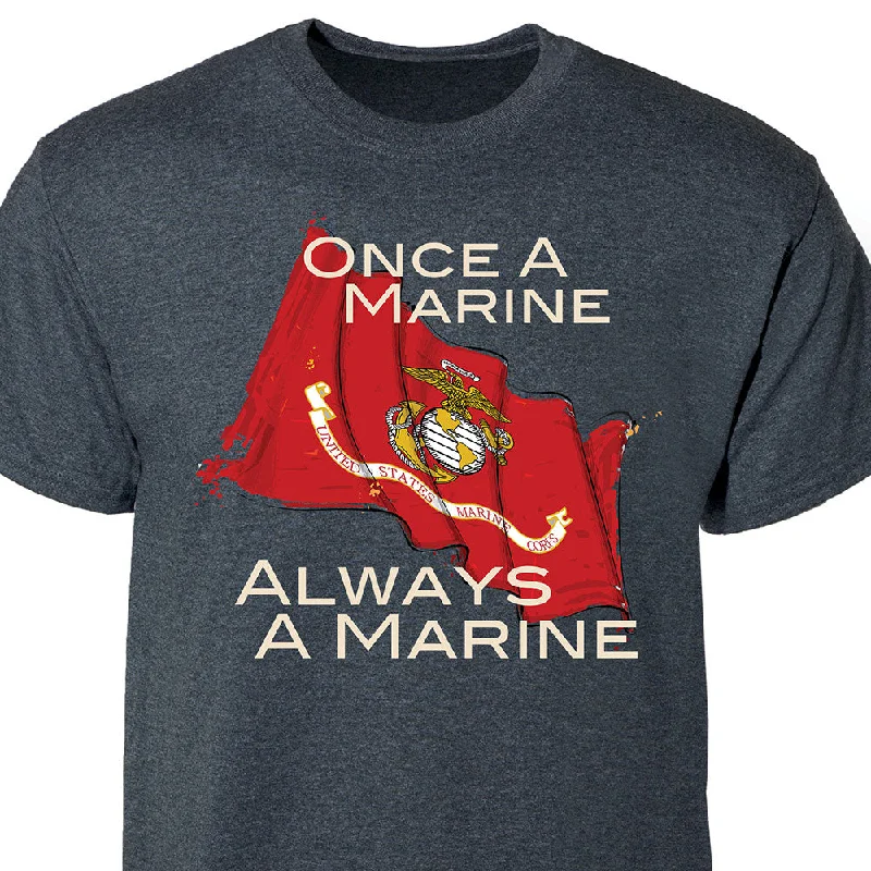 Men's eco - friendly recycled t - shirts for sustainable fashion choicesMen's eco - friendly recycled t - shirts for sustainable fashion choicesMarine Corps 'Once a Marine, Always a Marine' Graphic T-shirt
