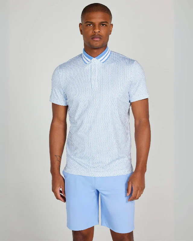 Men's antimicrobial polo shirts for odor - free daily wearTucker Polo in Bleu