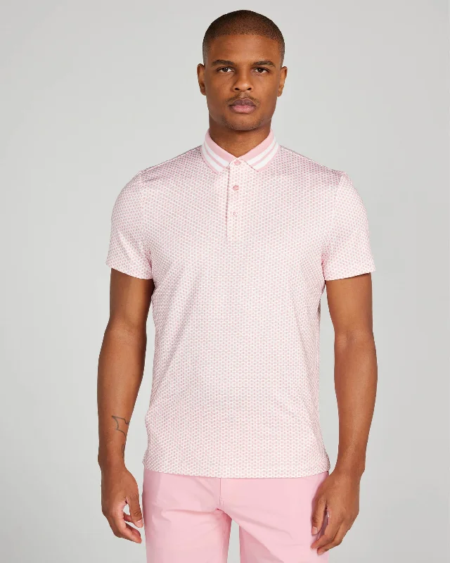 Men's lightweight performance polo shirts for tennis matchesTucker Polo in Peony