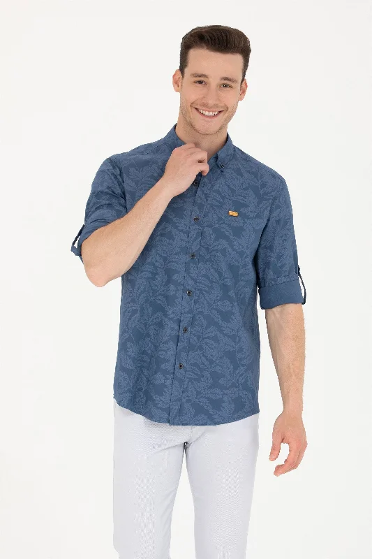 Men's slim fit short sleeve polo shirts with contrast collarsKošulja dugih rukava