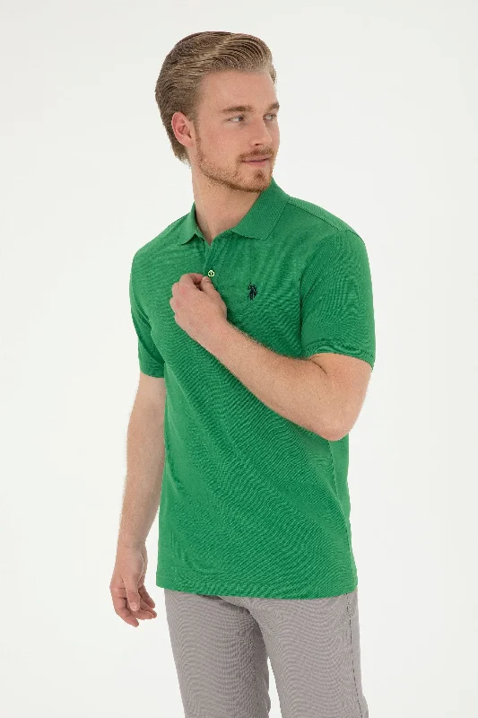 Men's long sleeve classic fit polo shirts with embroidered logosPolo majica kratkih rukava