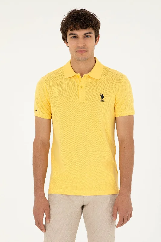 Men's button - down spread collar polo shirts for business casualPolo majica kratkih rukava