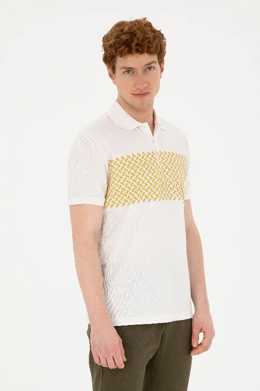 Men's jacquard woven polo shirts with intricate designsPolo majica kratkih rukava