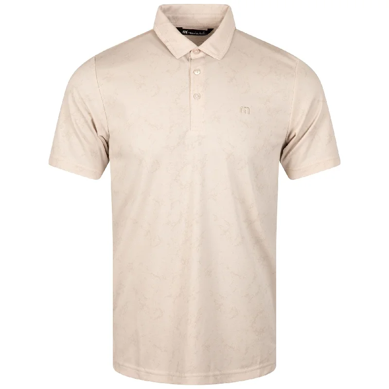 Men's jacquard woven polo shirts with intricate designsWarmer Tides Polo Moonbeam - AW23