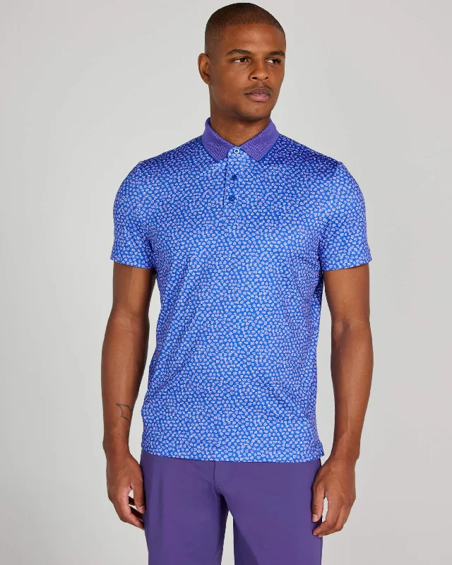 Men's formal - style silk blend polo shirts for special occasionsWindsor Polo in Liberty/Purple Multi