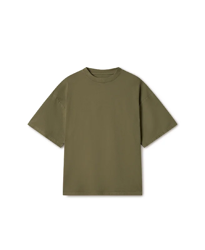 Men's lightweight performance t - shirts for running marathons180 GSM 'Army Olive' T-Shirt