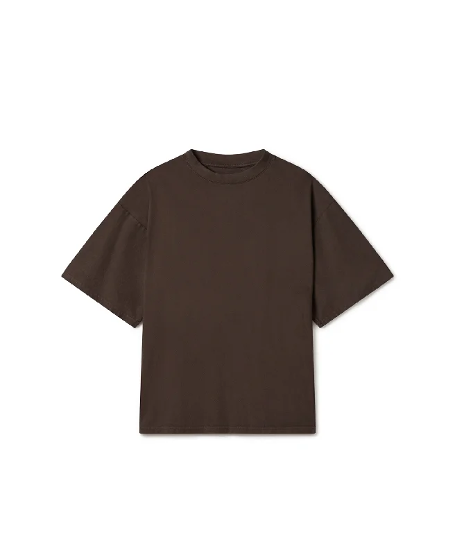 Men's polo t - shirts with a contrast collar for a preppy look180 GSM 'Dark Chocolate' T-Shirt