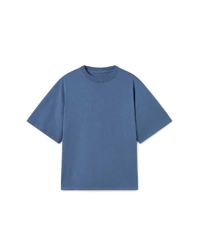 Men's antimicrobial t - shirts for odor - free freshness during travel300 GSM 'Indigo' T-Shirt