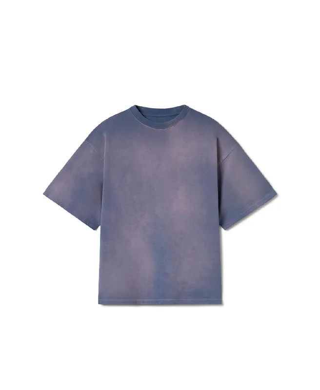 Men's UV - protection t - shirts for outdoor activities in the sun300 GSM 'Vintage Indigo' T-Shirt
