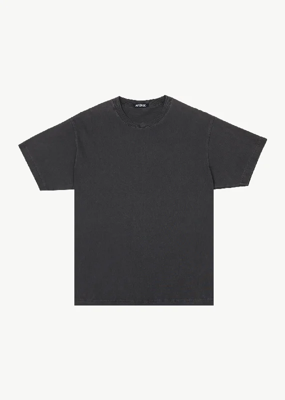 Men's smart - casual checkered t - shirts for semi - formal occasionsAFENDS Mens Genesis - Heavy Boxy Tee - Stone Black
