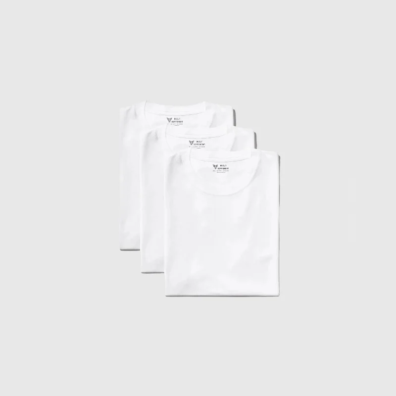 Men's UV - protection t - shirts for outdoor activities in the sunAll White 3-Pack