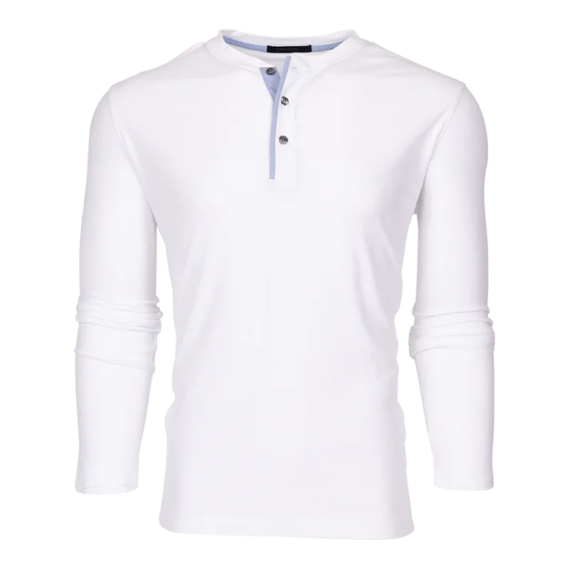 Men's moisture - wicking athletic t - shirts for intense workoutsAlpha Slub Long Sleeve Henley