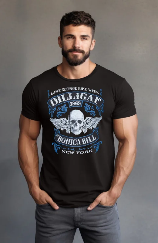 Men's moisture - wicking athletic t - shirts for intense workoutsBadass Bike Week