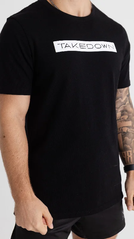 Men's button - front t - shirts with a unique artistic printBox Logo T-Shirt - Black