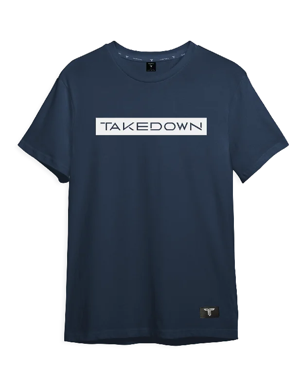 Men's plus - size pocket t - shirts with a classic lookBox Logo T-Shirt - Navy