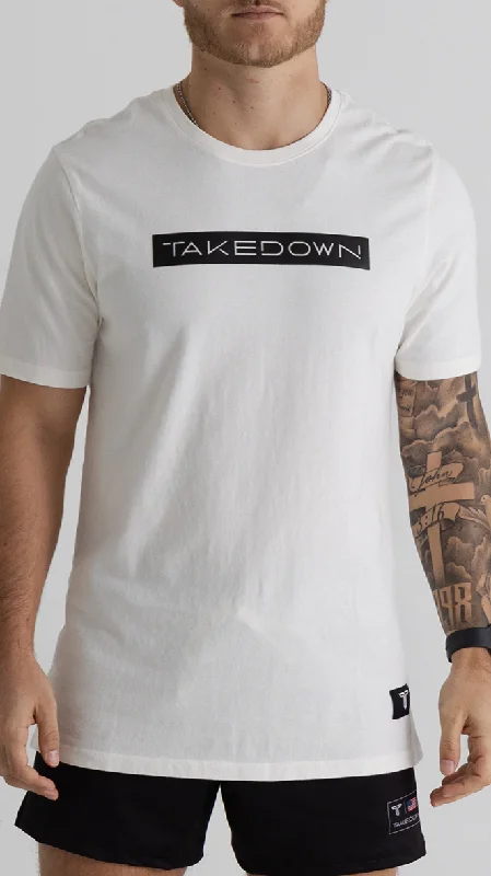 Men's eco - friendly recycled t - shirts for sustainable fashion choicesBox Logo T-Shirt - White Men's eco - friendly recycled t - shirts for sustainable fashion choicesBox Logo T-Shirt - White