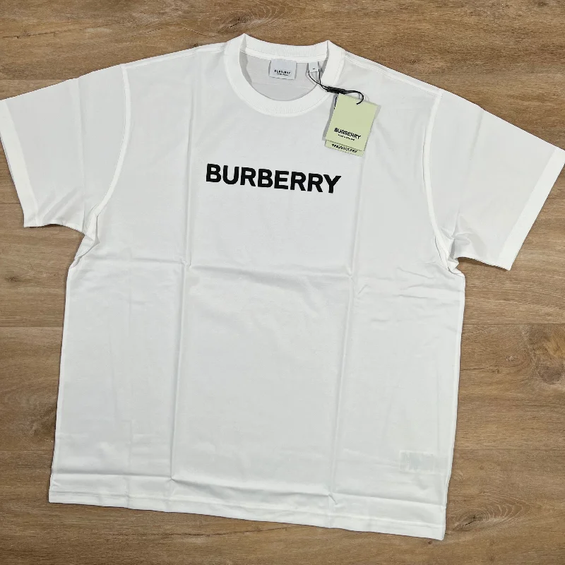 Men's eco - friendly recycled t - shirts for sustainable fashion choicesBurberry Harriston T-Shirt in White