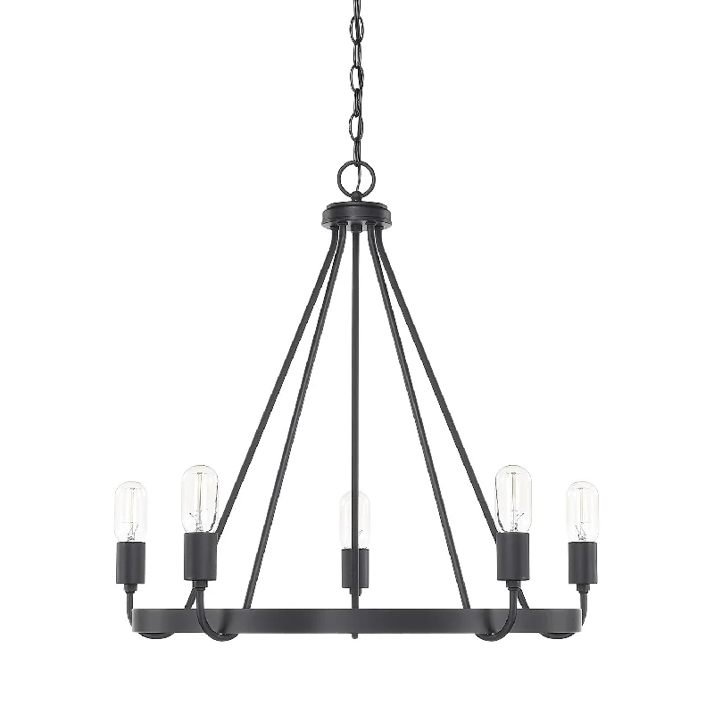 Chandeliers with Colored Glass for a Splash of ColorTanner Chandelier