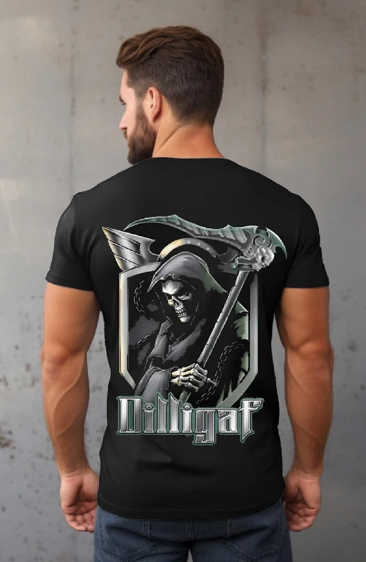 Men's long - sleeve henley t - shirts with button - down placketsThe Reaper