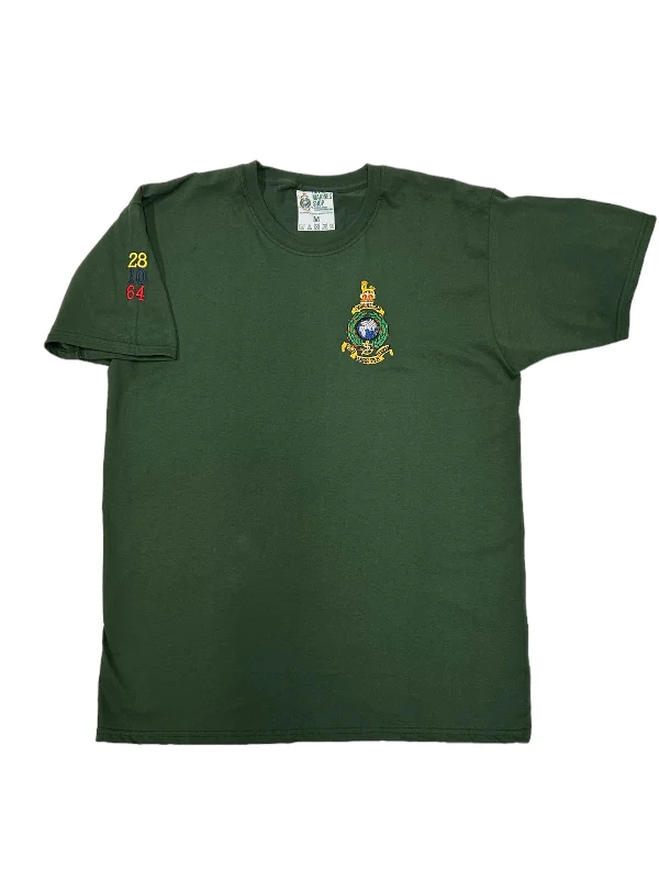 Men's short - sleeve linen t - shirts for summer beach outingsClassic T-Shirt - Green