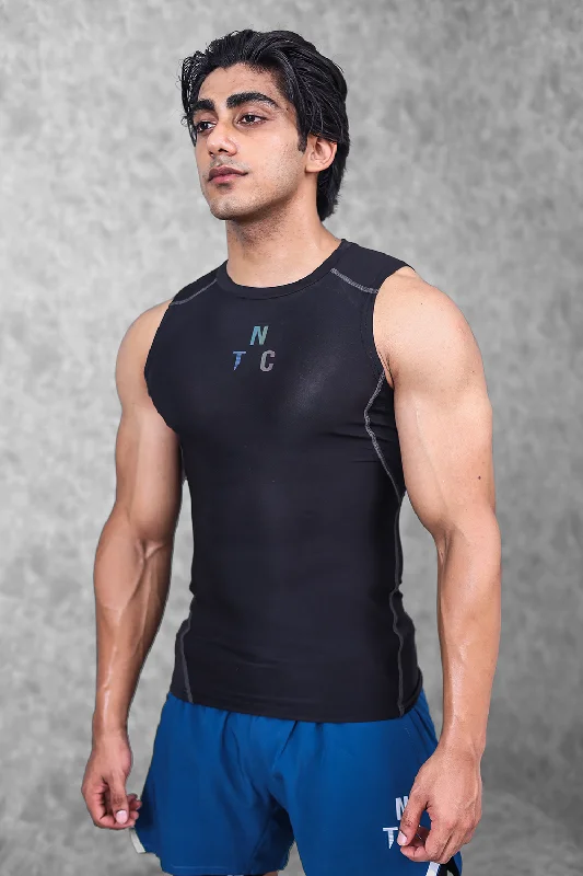 Men's organic cotton crew - neck t - shirts for everyday comfortCritical Compression Tank top- Black Men's organic cotton crew - neck t - shirts for everyday comfortCritical Compression Tank top- Black