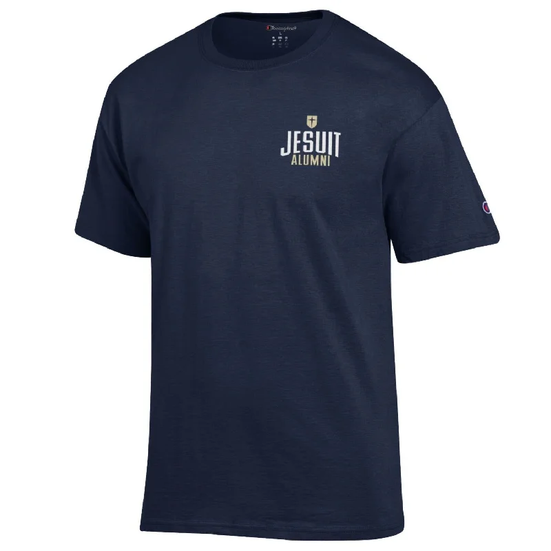 Men's antimicrobial t - shirts for odor - free freshness during travelJesuit Alumni Champion Navy T-Shirt