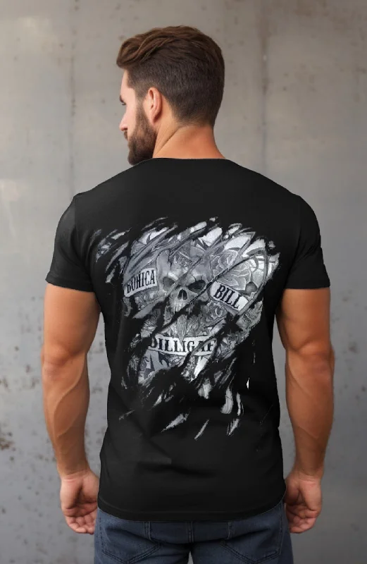 Men's thermal t - shirts with a high - neck design for cold weatherDilligaf Slasher Tee