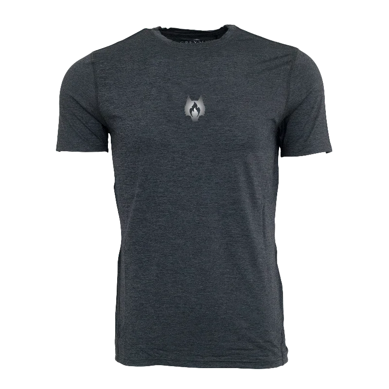 Men's ribbed t - shirts with a textured finish for added styleCrimson Fire Wolf Guide Sport Tee