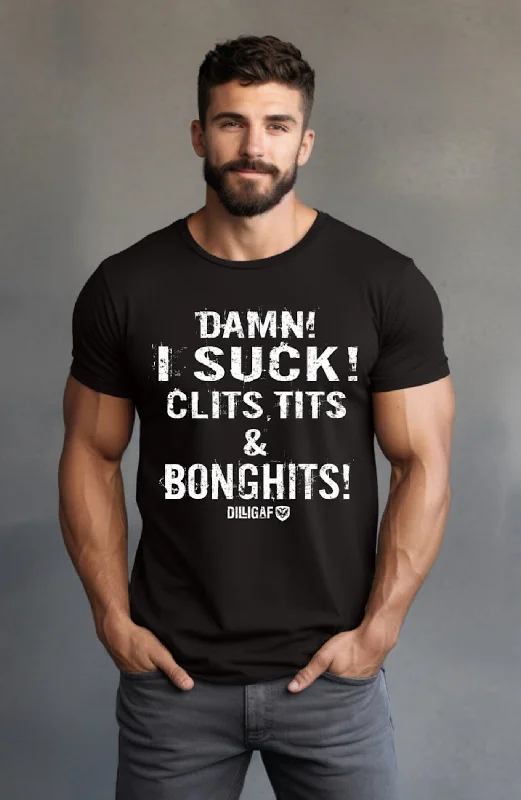 Men's organic cotton crew - neck t - shirts for everyday comfortDamn! I Suck! T-Shirt