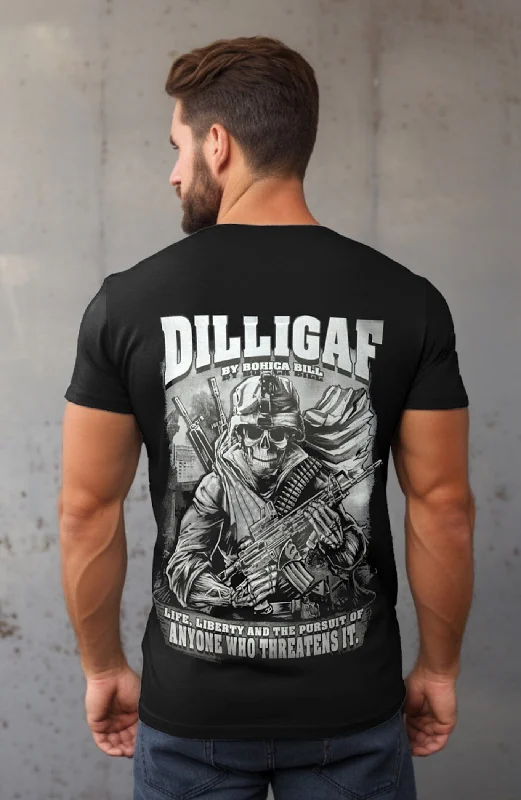 Men's plus - size pocket t - shirts with a classic lookDilligaf to I Die Tee