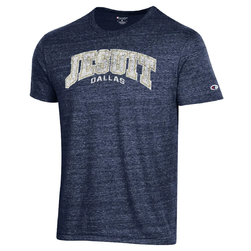 Men's eco - friendly recycled t - shirts for sustainable fashion choicesDistressed Champion Jesuit Dallas T-shirt