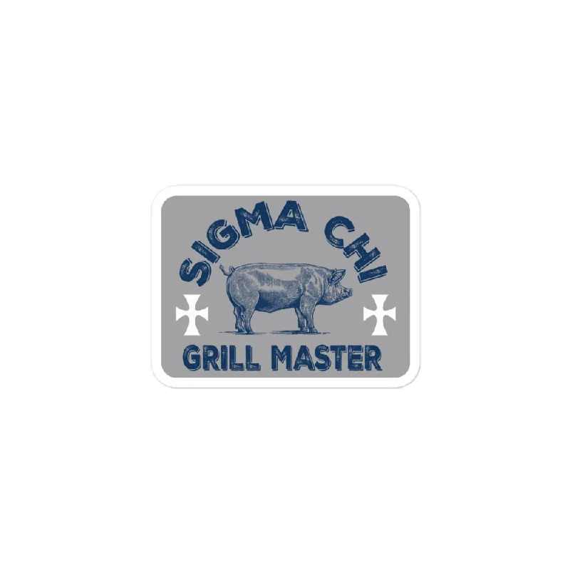 Men's eco - friendly recycled t - shirts for sustainable fashion choicesDrop 005: Sigma Chi Grilling Sticker
