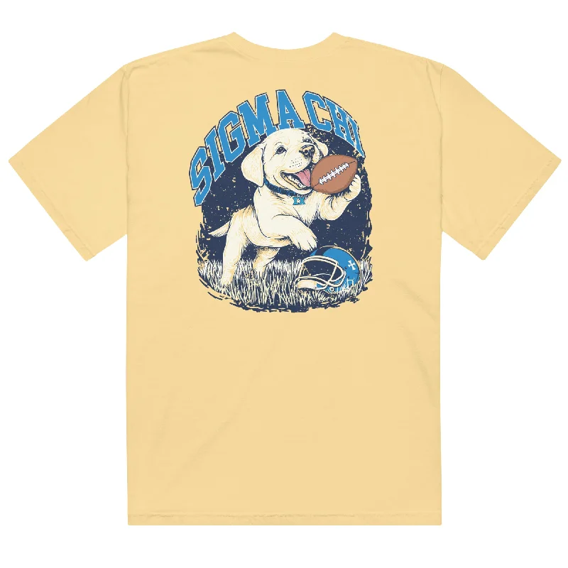Men's distressed denim - look t - shirts with a rugged appealDrop 008: Sigma Chi Fall Dog T-Shirt by Comfort Colors