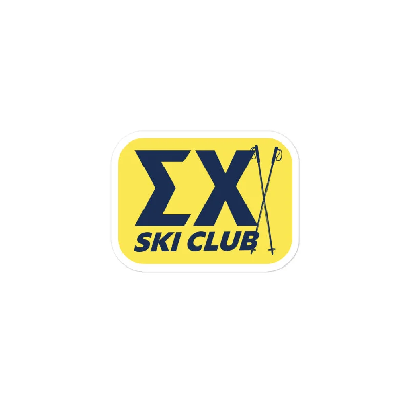 Men's organic cotton crew - neck t - shirts for everyday comfortDrop 010: Sigma Chi Ski Club Sticker